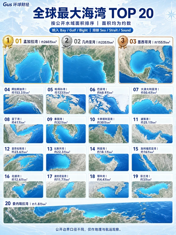 全球最大海湾排行榜top20