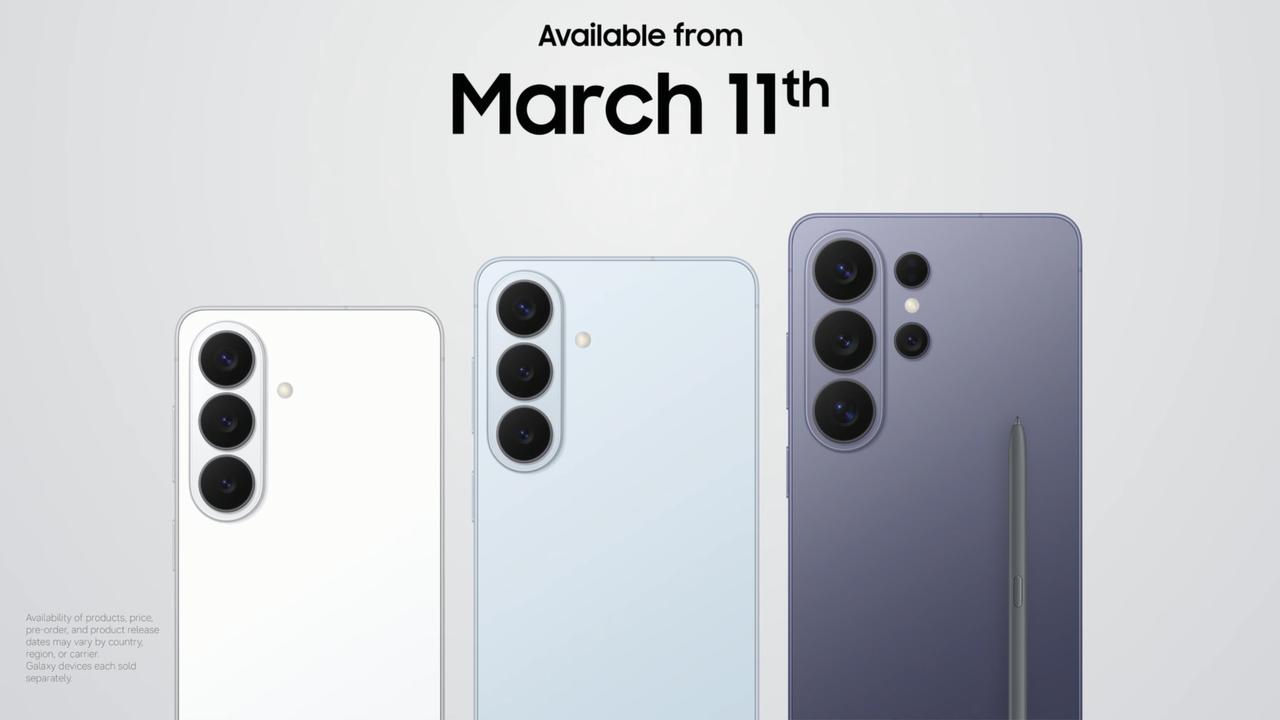 2月26日凌晨，三星GalaxyS26系列旗舰手机正式发布，3月11日上市，三