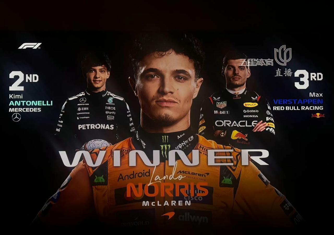 巴西大奖赛上最高兴的三位车手和最倒霉的两位车手：最高兴的：诺里斯继续扩大领先优