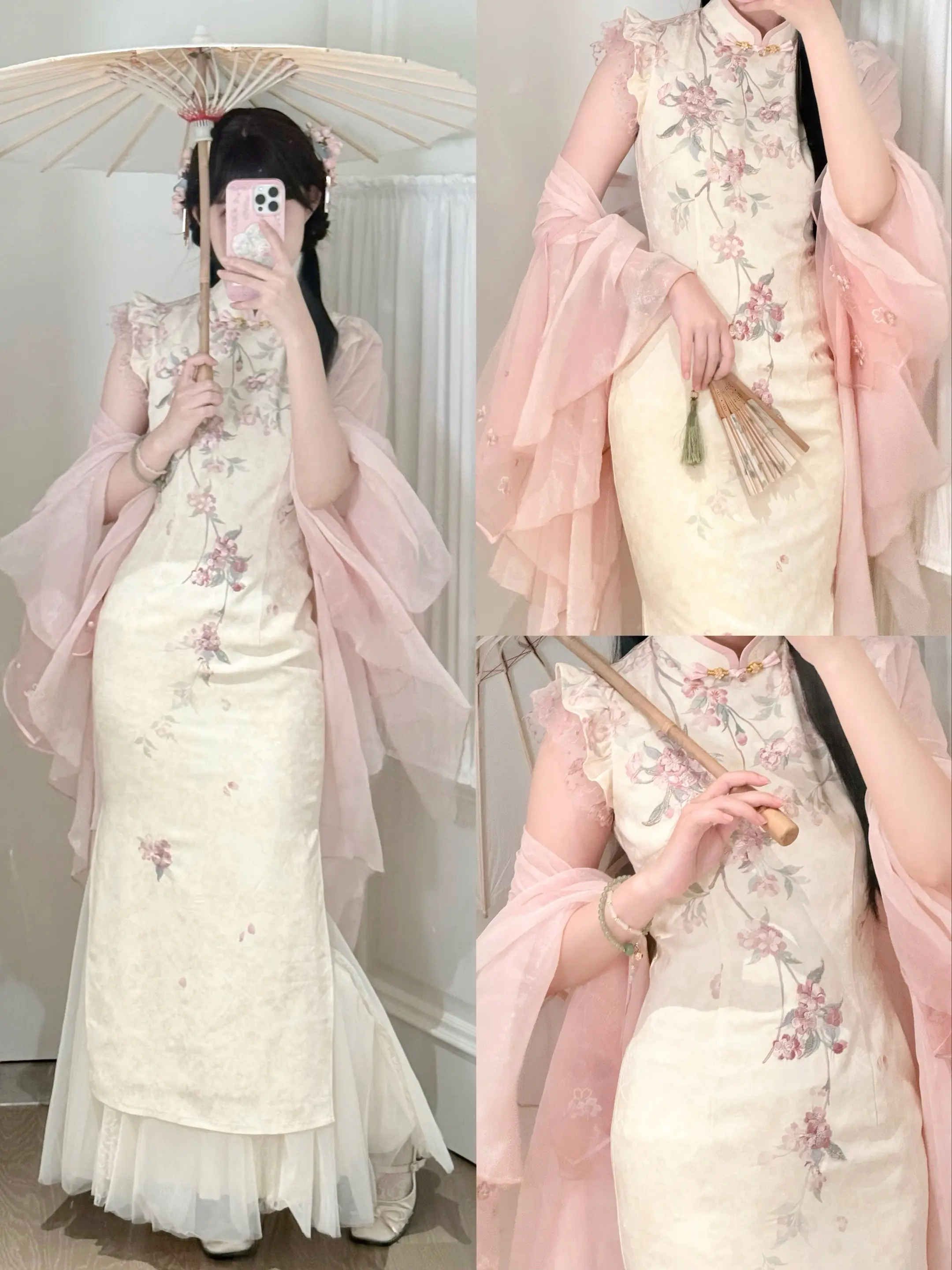 轻中式 旗袍 中式美学服饰 新中式旗袍的正确打开方式