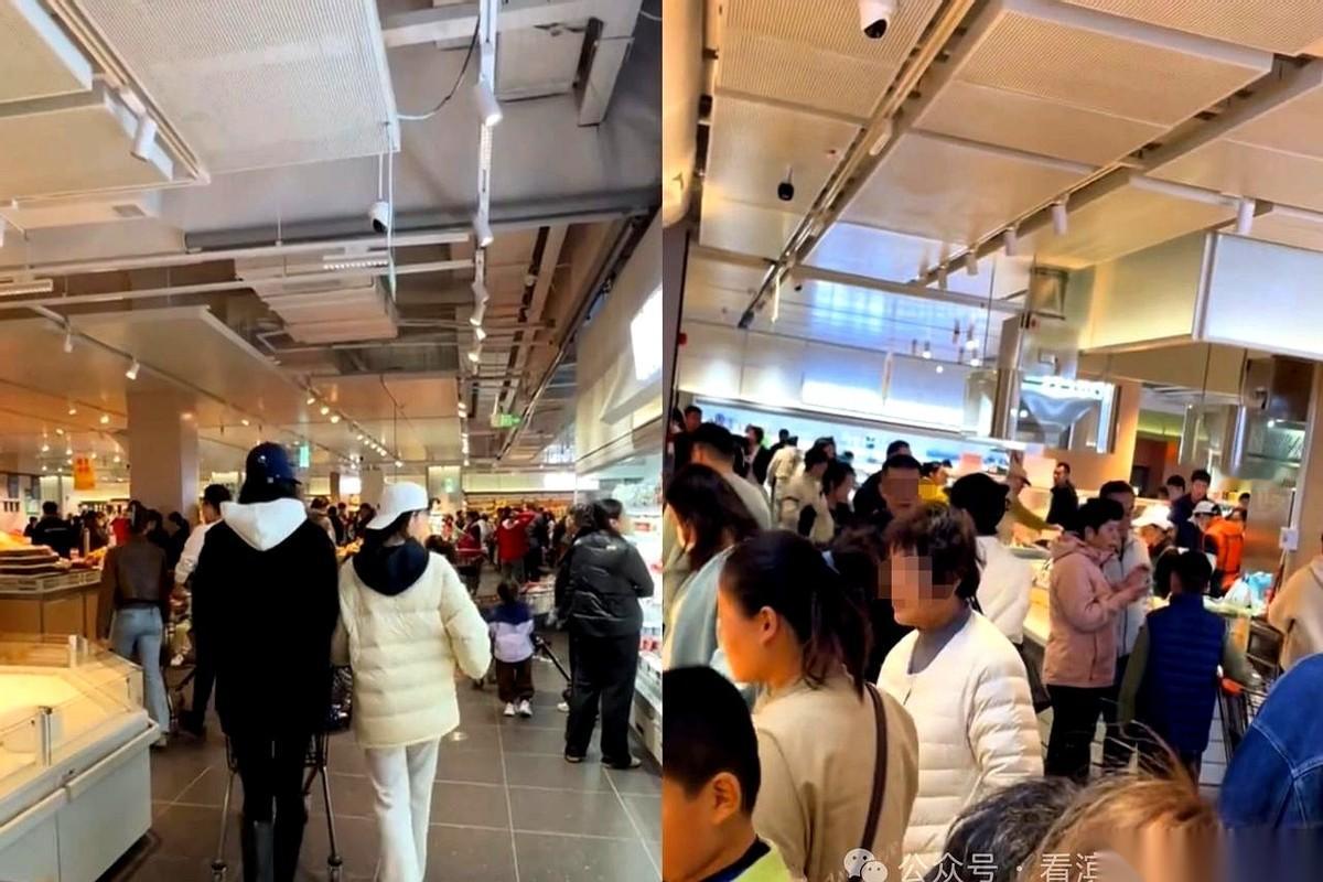 一个超市，愣是给滨州人逛出了过年赶大集的气势。你敢信？晚上八点面包区直接清空，