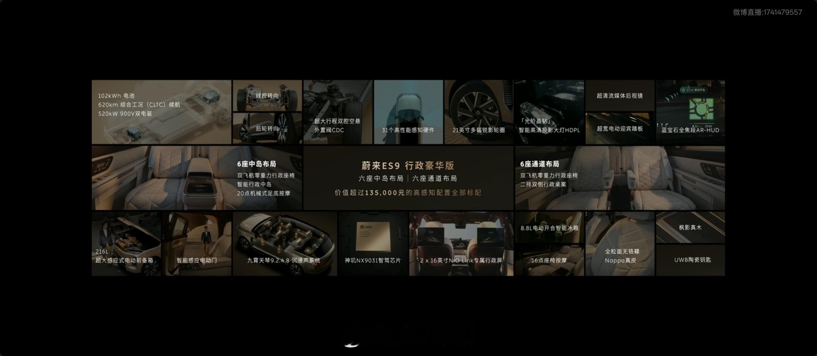 完全不讲武德，蔚来ES9预售发布，行政豪华版已经够大家用。更离谱的是，租电版