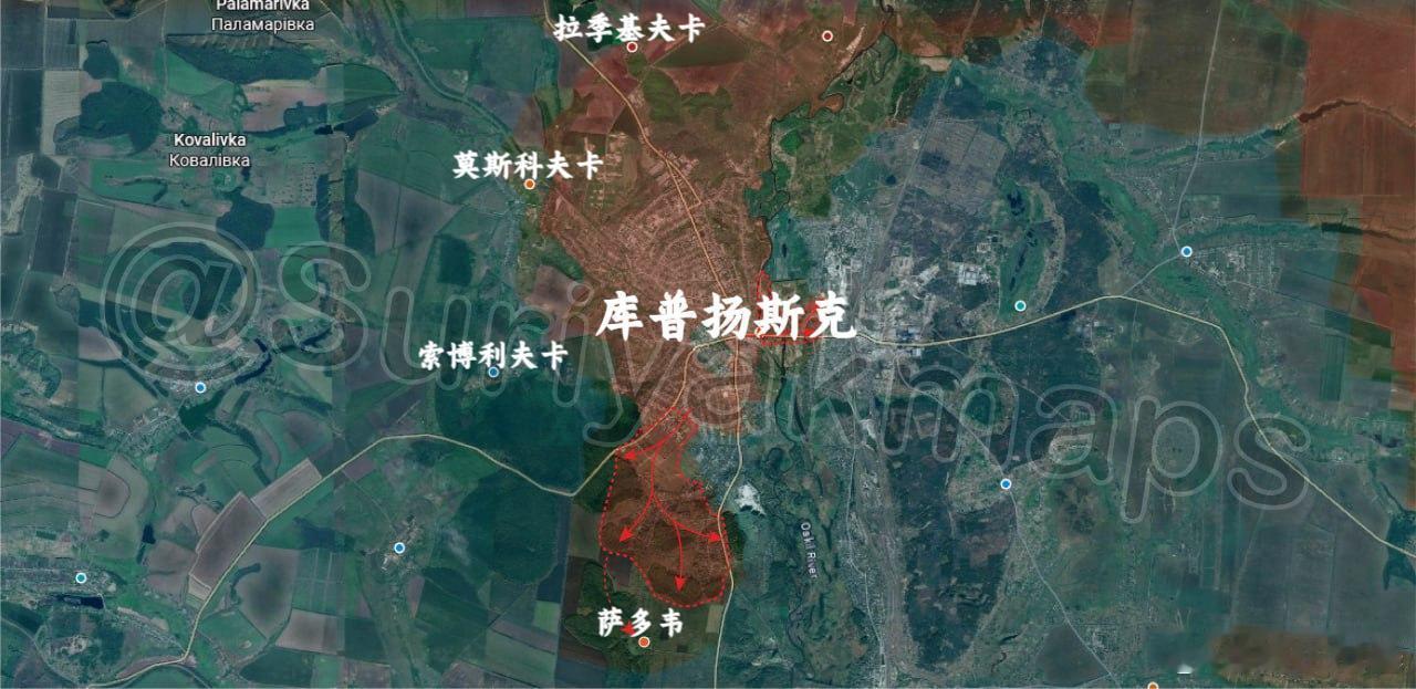 嘘嘘哥弃疗了?“俄罗斯在库普扬斯克的补给线状况不佳,而乌克兰的补给线……情况非常