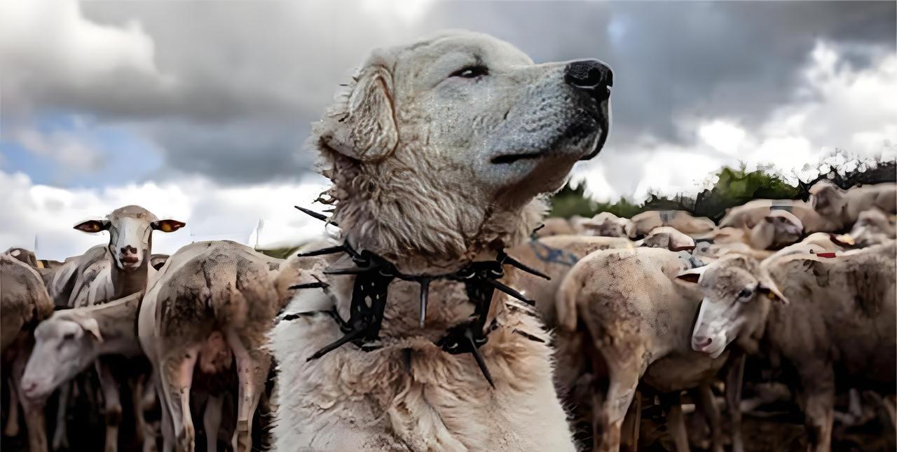 为什么狼群不敢袭击有牧羊犬的羊群？90%的人不知道，在牧羊犬脖子上套上一个“防狼