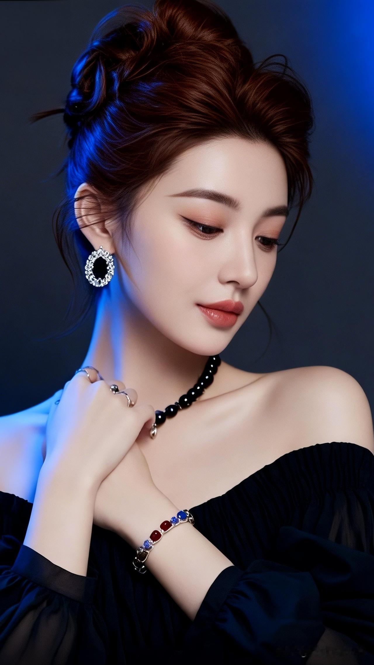 优雅黑裙，闪耀珠宝，尽显女性魅力！什么样的美女才是最美的呢