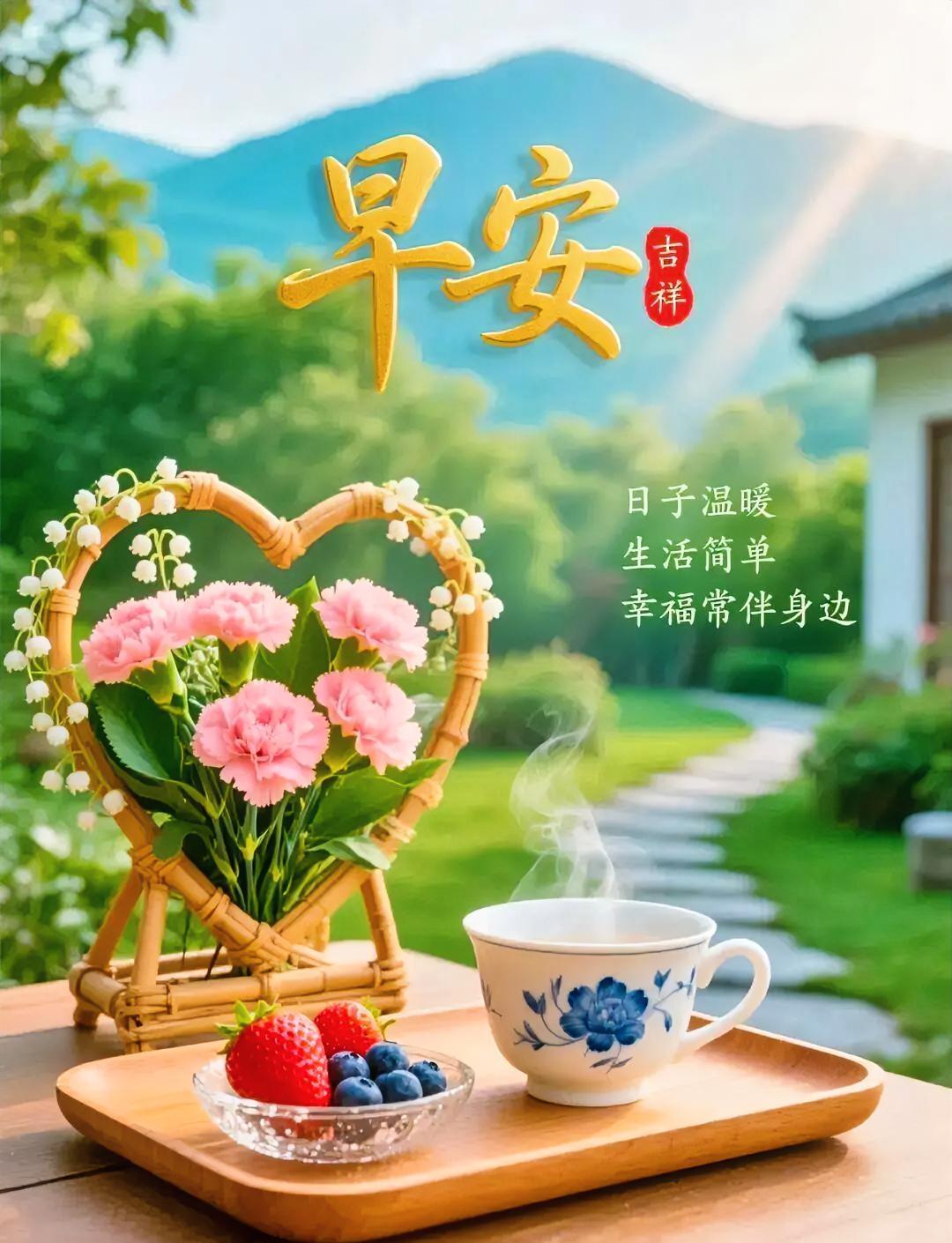 晨安吉祥，温暖度日，幸福常随。早安美好！