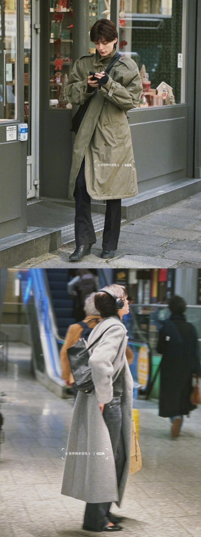 法国女生的松弛秋冬​​​