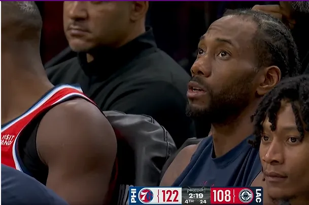 船记: 伦纳德在比赛中得知了哈登提出交易申请的消息