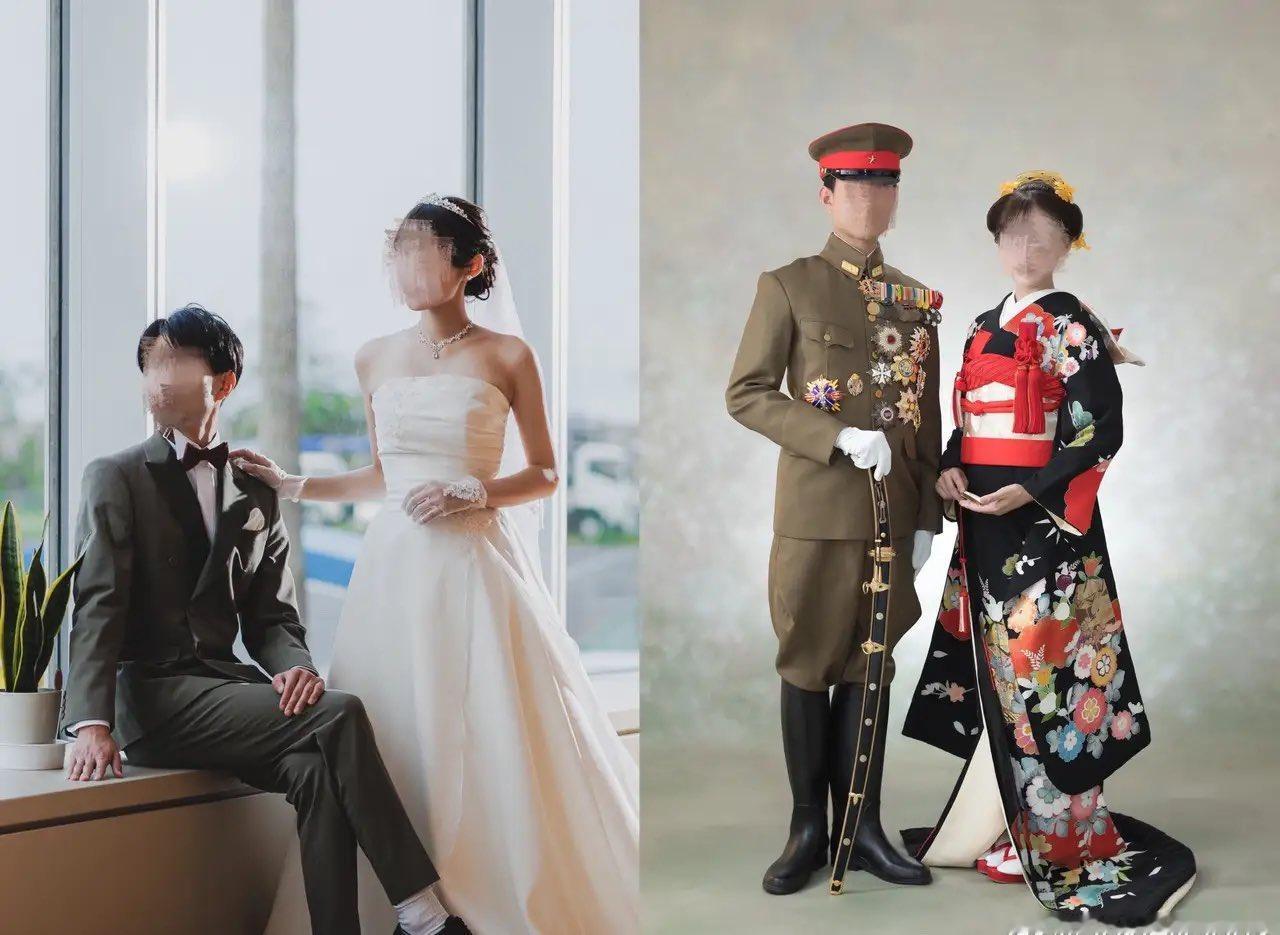 “你们前世是被原子弹炸死的吧”。日本一对新人拍了“前世今生”主题的婚纱照，其中前