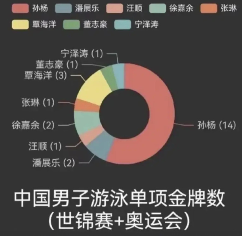 现在看来，孙扬还是中国游泳第一人，大赛从不掉链子。从伦敦奥运夺冠后，不管是奥运