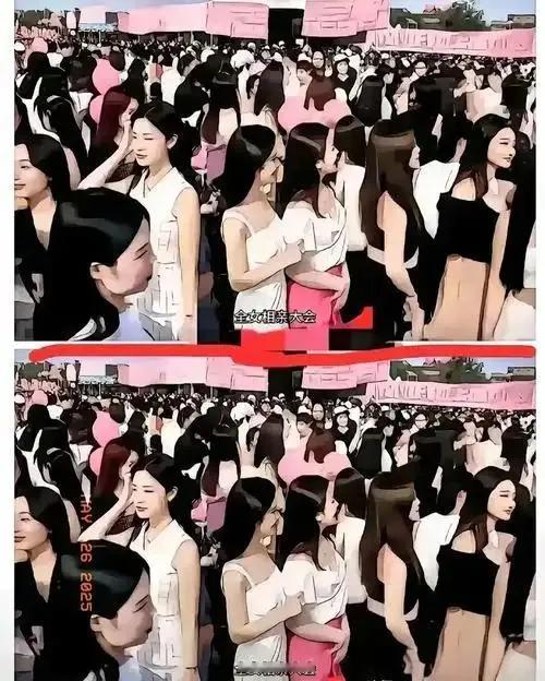 杭州那千人相亲会太夸张了，女的挤得里三层外三层，男的却没几个影子，哪是消失了