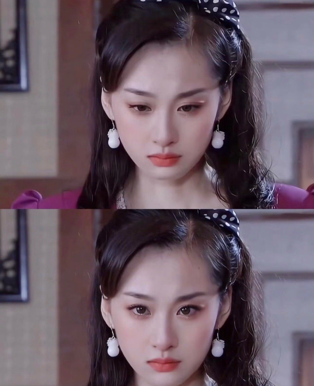 她的眉眼。。真是应了那句老话了