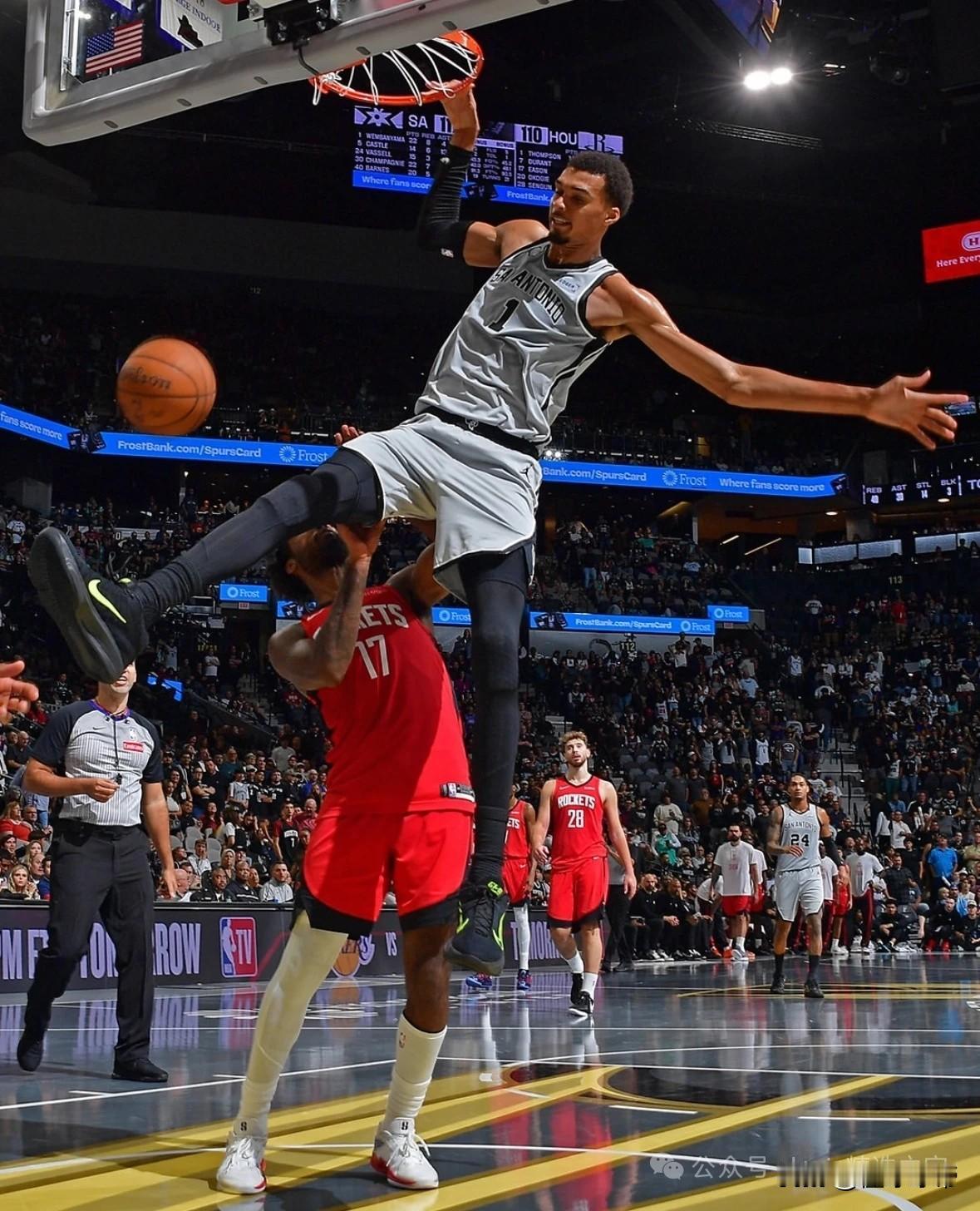 马刺时隔9年再次拿到50+胜，文班亚马完美接班邓肯！在今天马刺与快船的比赛中