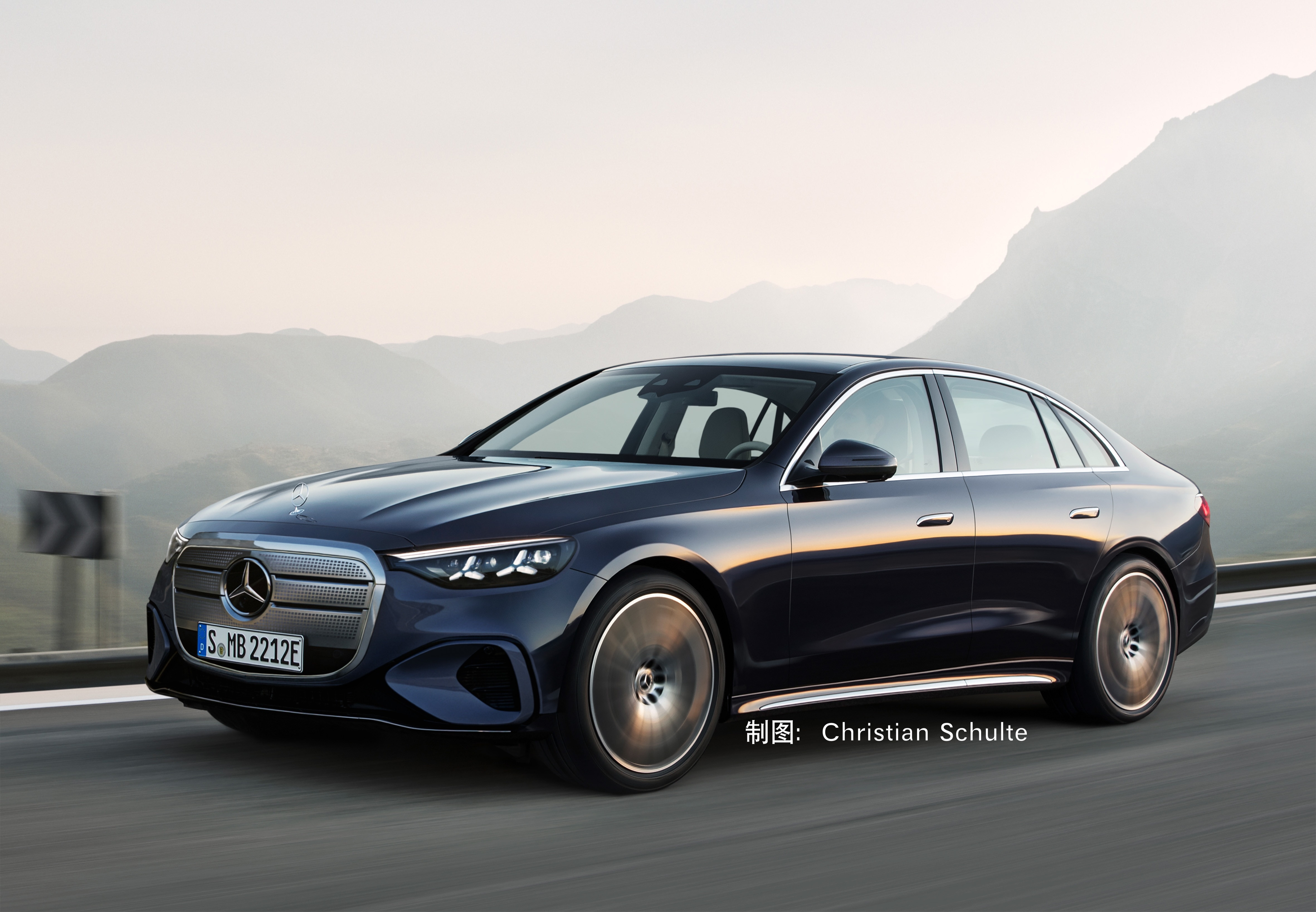 奔驰全新一代C级，它的纯电EQ版，夸张的前中网设计固然回归了传统审美，但似乎很难