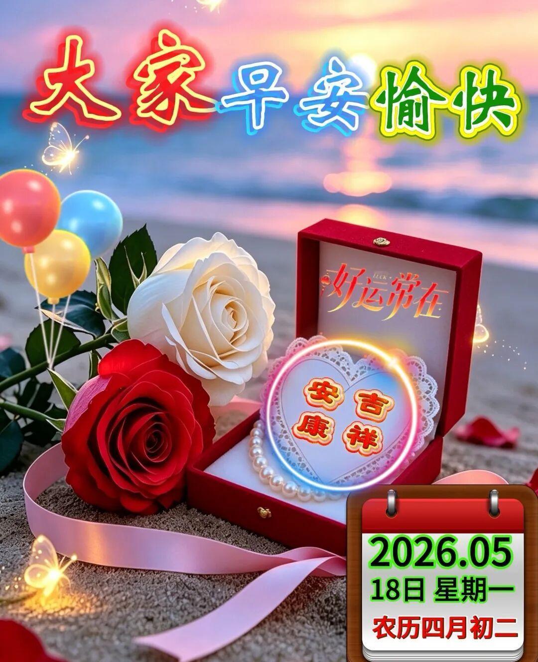 🌈💖新周好运开场，🌿带着美好奔赴日常，✨愿我们与福运永远相伴🍀 所求皆