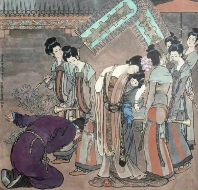 【诗画|白居易诗词《长恨歌》；戴敦邦绘画《长恨歌》】🌹诗词《长恨歌》创作于唐