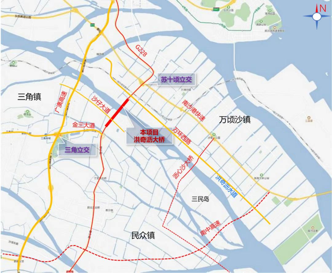 【南沙又一条大桥扩建安排上了！这次是洪奇沥大桥】广州市交通运输局发布国道G228
