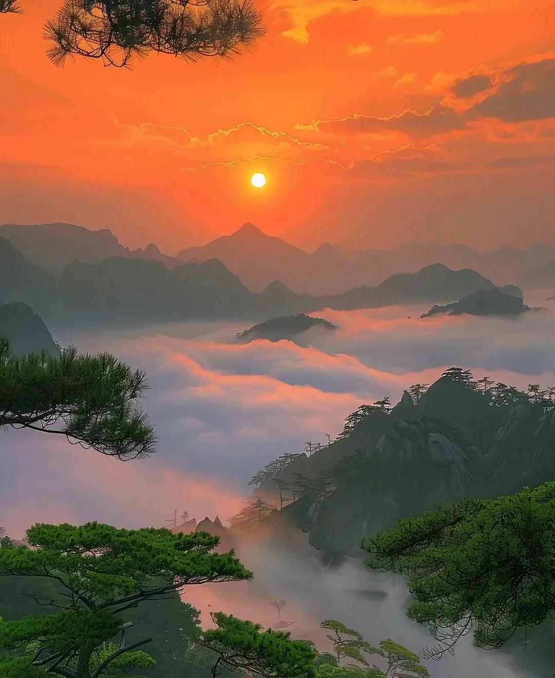 上联：云拥暖阳青山隐；下联：？？？