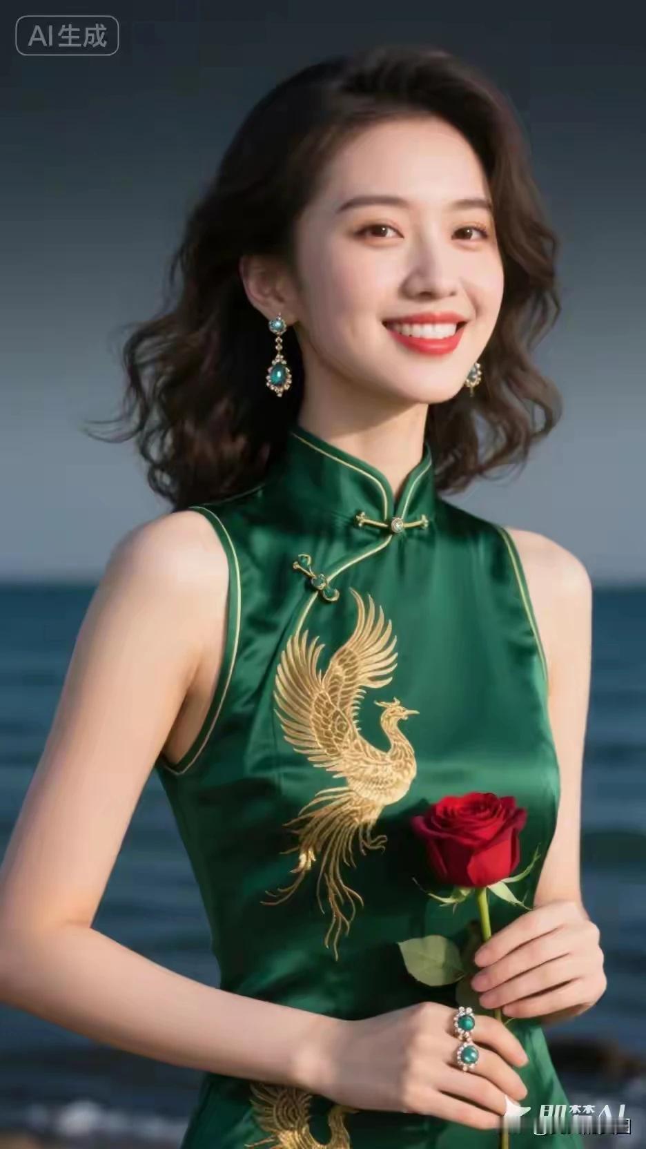 东方佳丽，旗袍古韵。花鸟祥云，牡丹刺绣。纹样丰富，风格多样。大家闺秀，小家