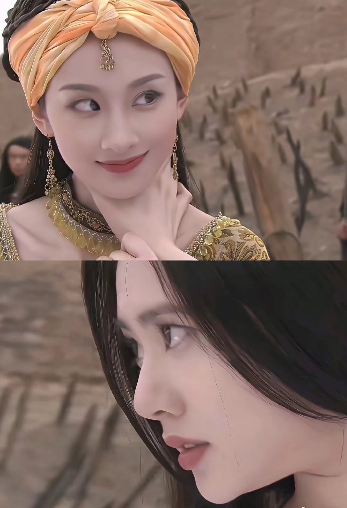 一张好看的脸后边是一张更好看的脸，我们以前吃的真好，现在不敢这样运镜，怕两个人一