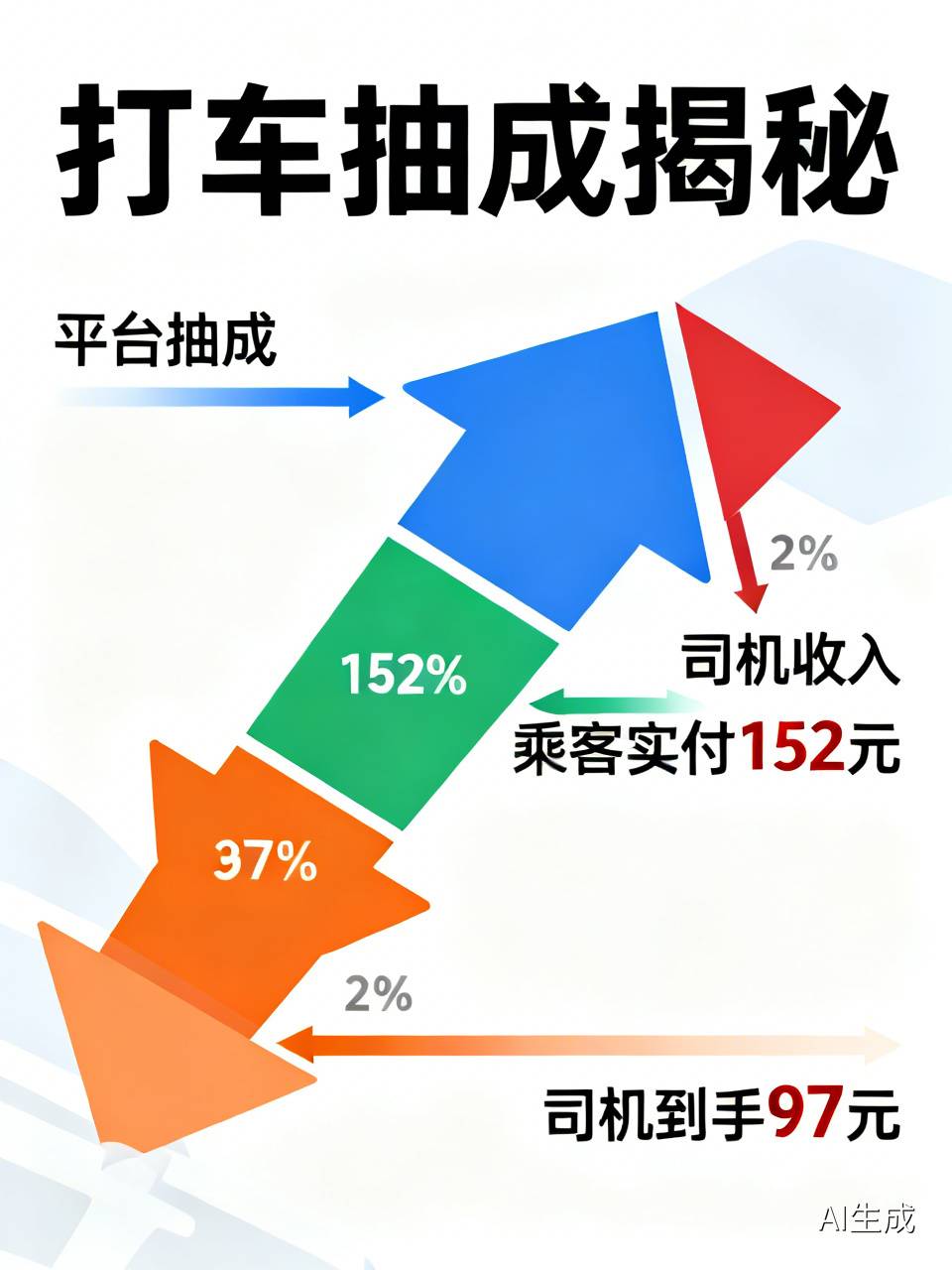 90%打车的人根本不知道：你的车费，正在被多层平台悄悄瓜分！90%的打车乘客，付钱的时候以为钱直接给