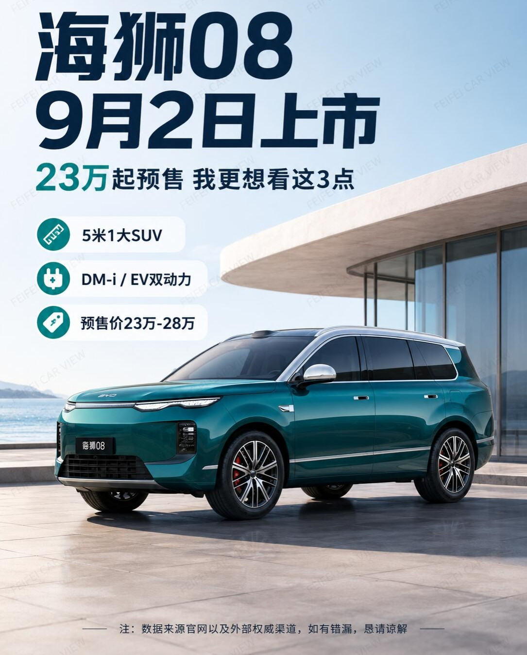 23万起的海狮08来了，900km续航