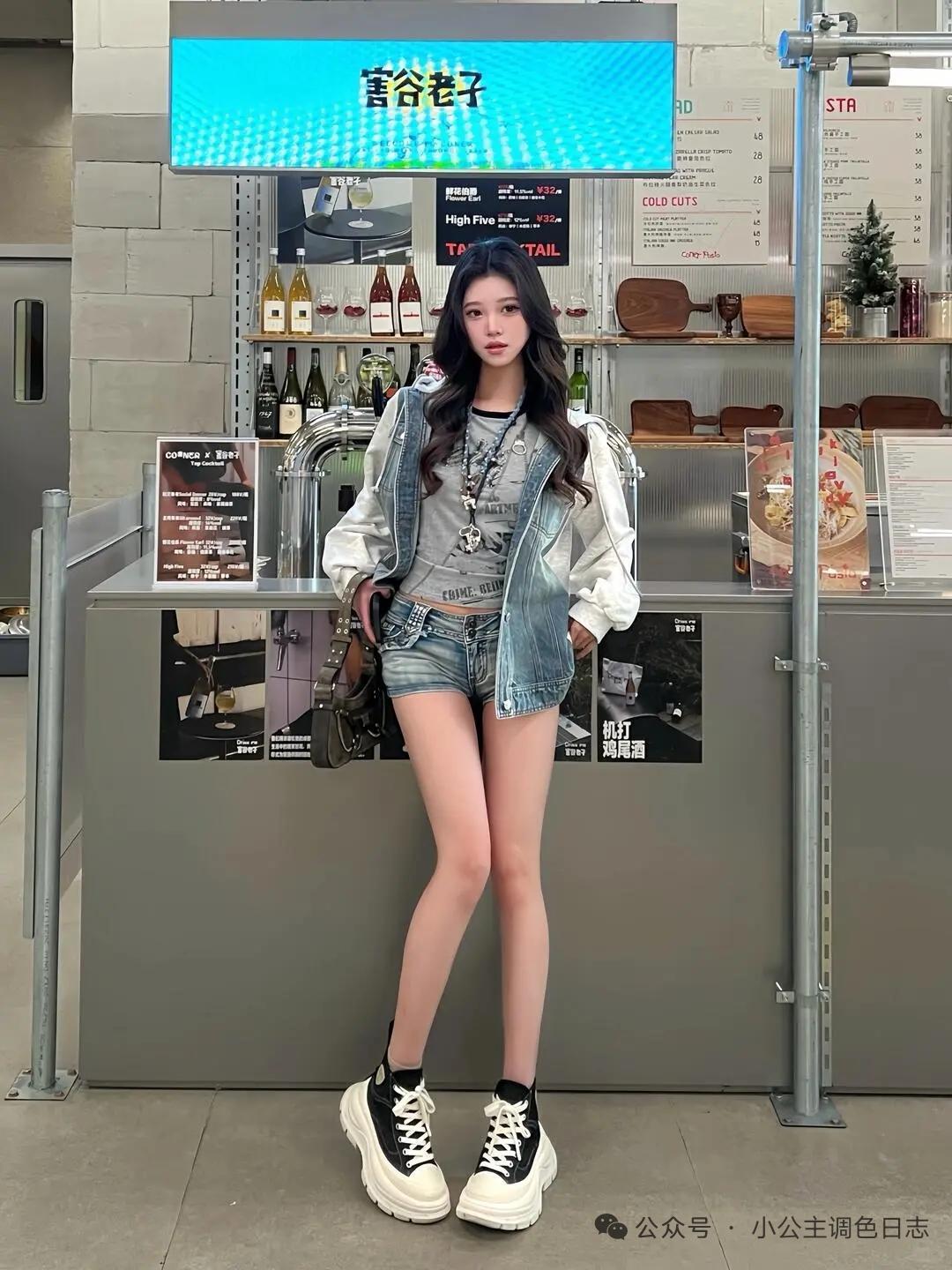 少女摄影|NO.0192期酷酷的牛仔短裤展现完美大长腿你们对于时尚穿搭有何