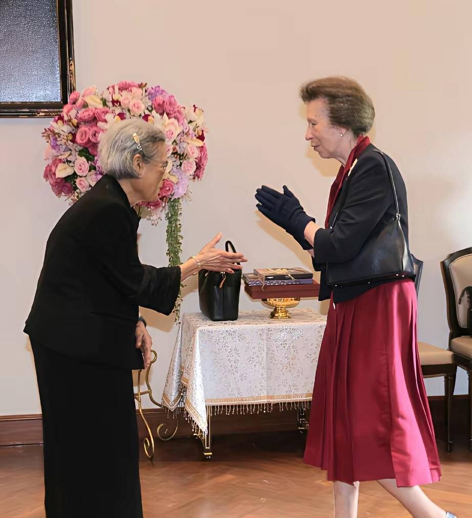 同是公主，安妮这状态，要比诗琳通好太多了！英王室与泰王室的关系，一直都不错。