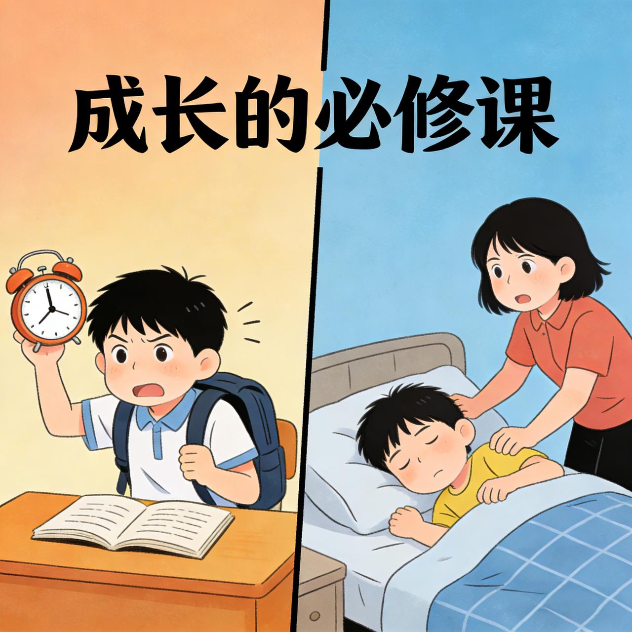 记得咱们小时候，天还没亮就爬起来，揣着早饭往学校赶，早读课上朗朗书声是校园里最动