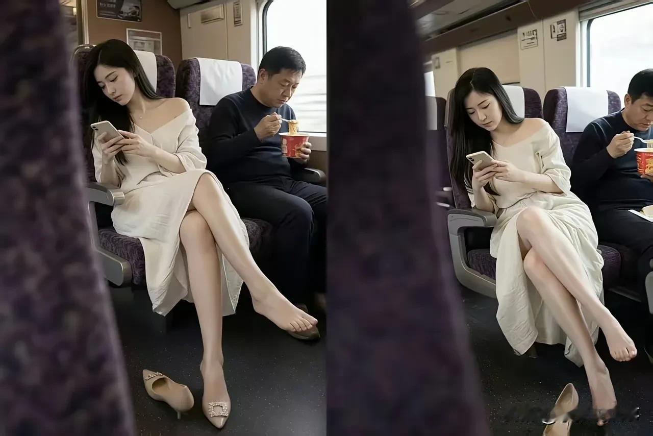 一个吃泡面一个脱鞋我也是服了