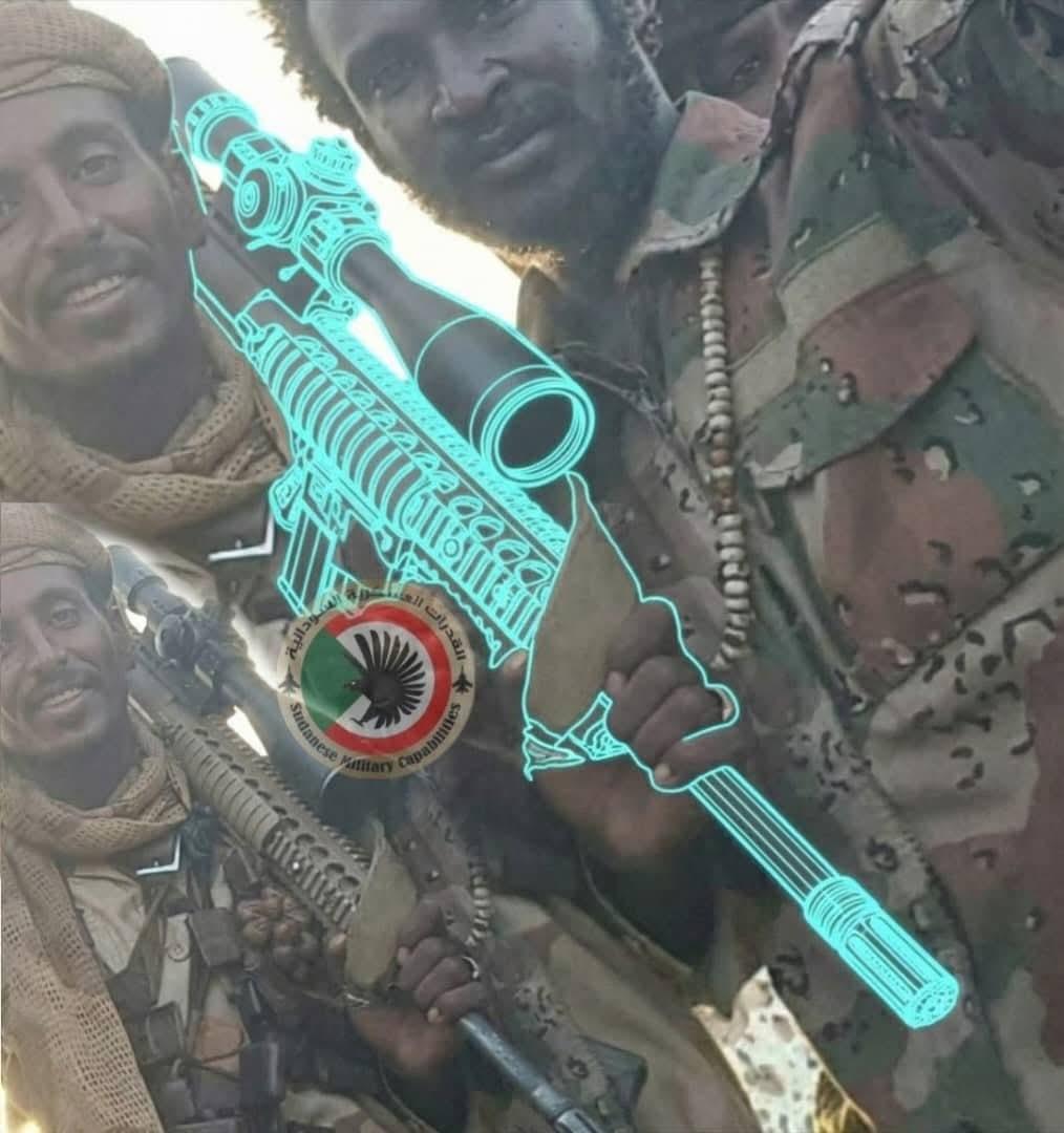 出售给阿联酋的美国武器出现在巴布努萨地区的快速支援部队民兵手中！！隶属于苏丹军