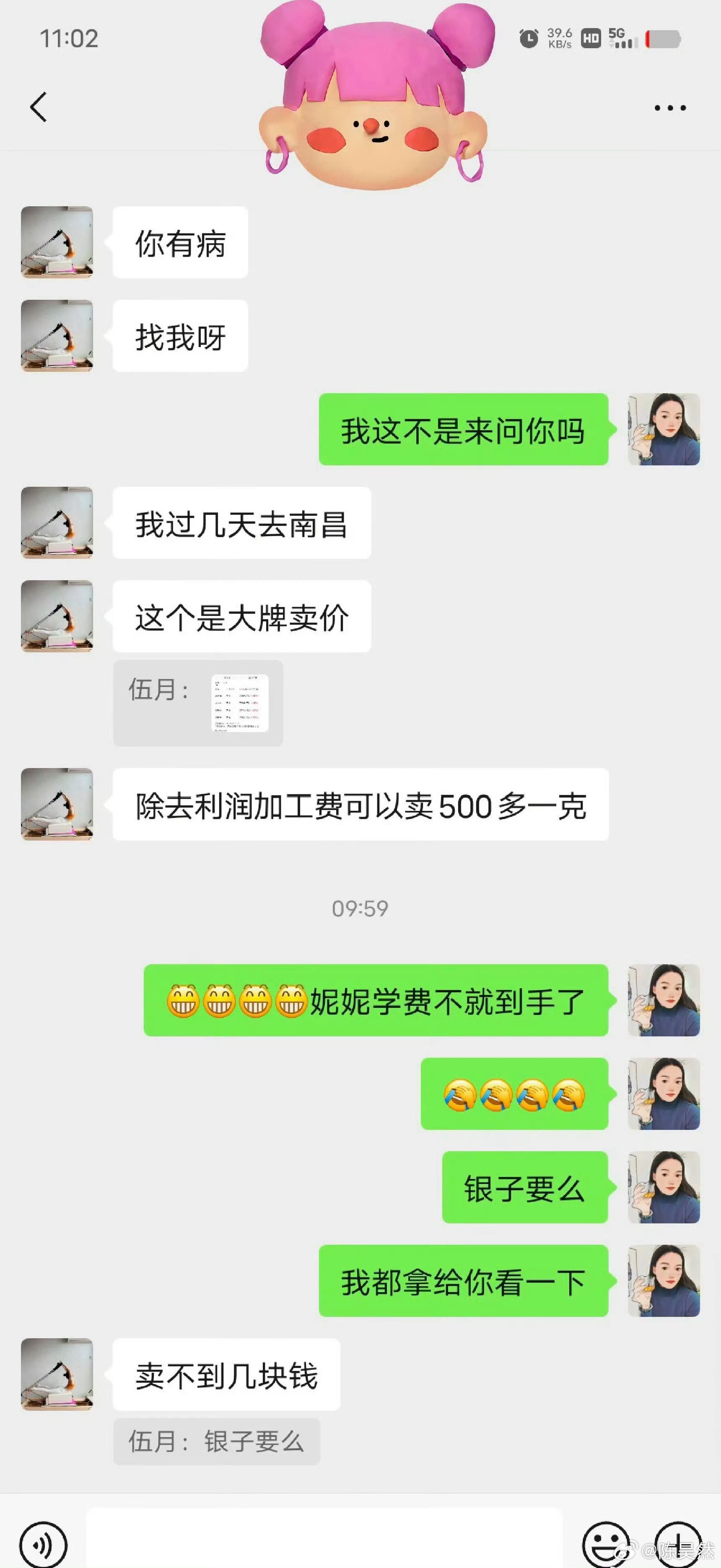 准备把婚戒当了给女儿交学费​​​