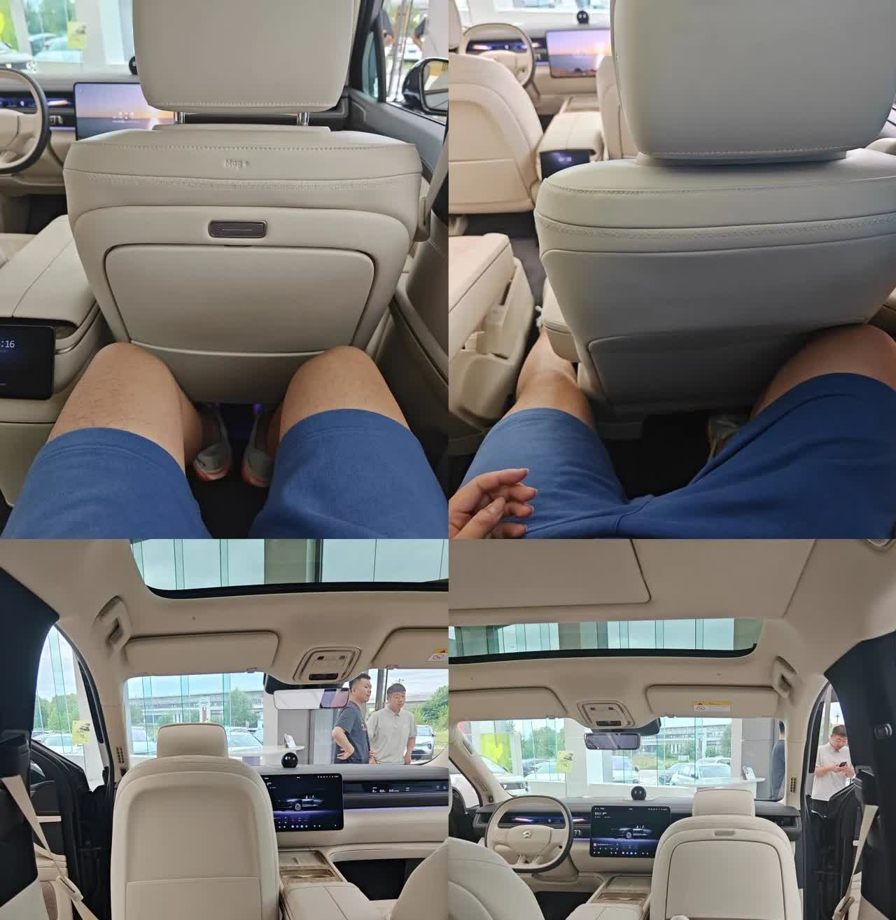 身高191，体验全新ES8座舱空间从外面看，大，真的很大但是里面的空间我