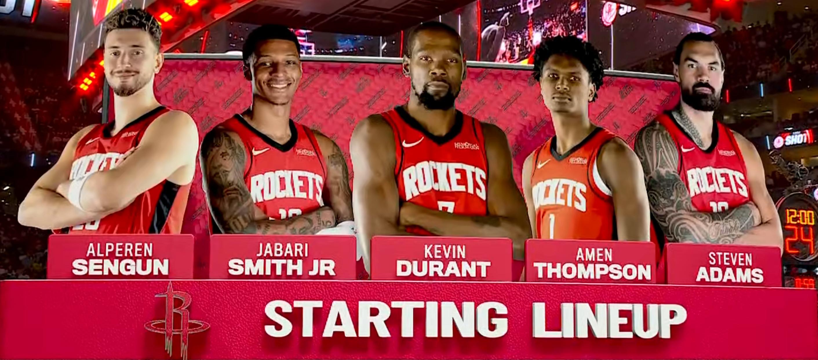 恭喜贾马尔·穆雷，成为本场比赛所有先发中唯一身高不超过2米的球员……