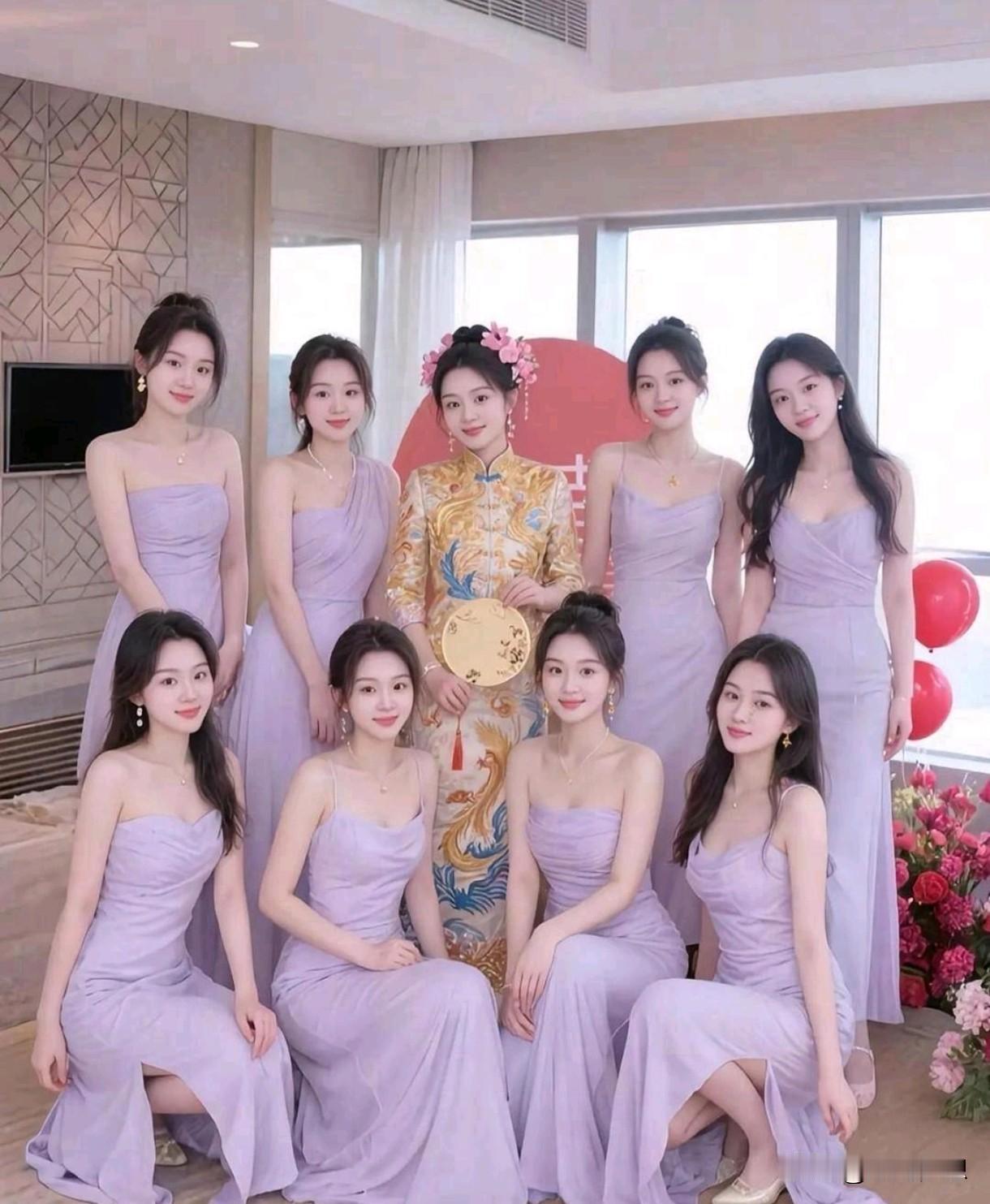 闺蜜团，除了新新娘，你看上了谁[笑着哭]