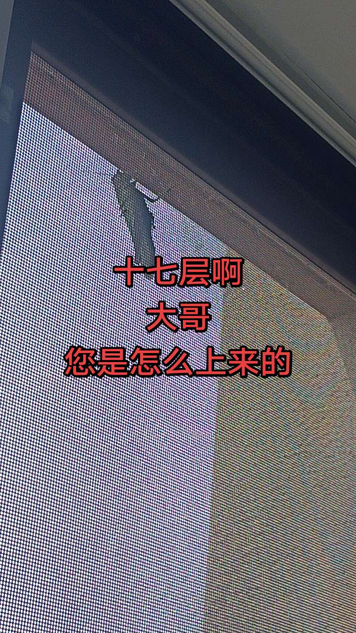 这个大哥居然爬了十七层