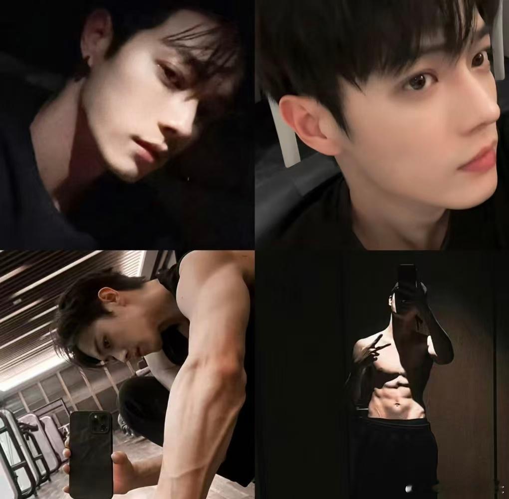 许凯真帅哥自拍从不挑角度颜值硬实力在线，自拍随意切换角度都好看，光头造型也难