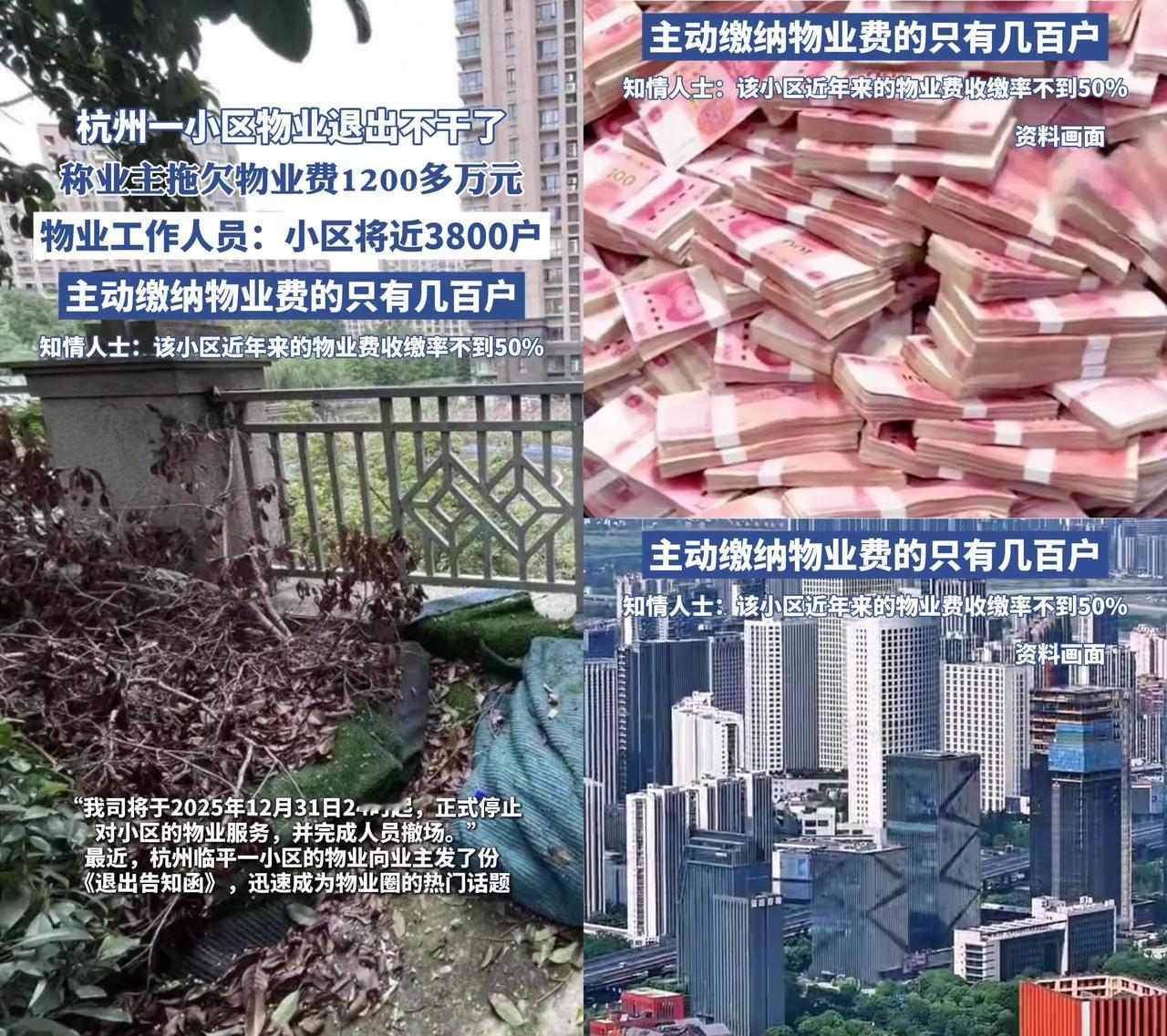 杭州3800户小区要没物业？1200万欠费背后，业主一句话令人心寒！物业