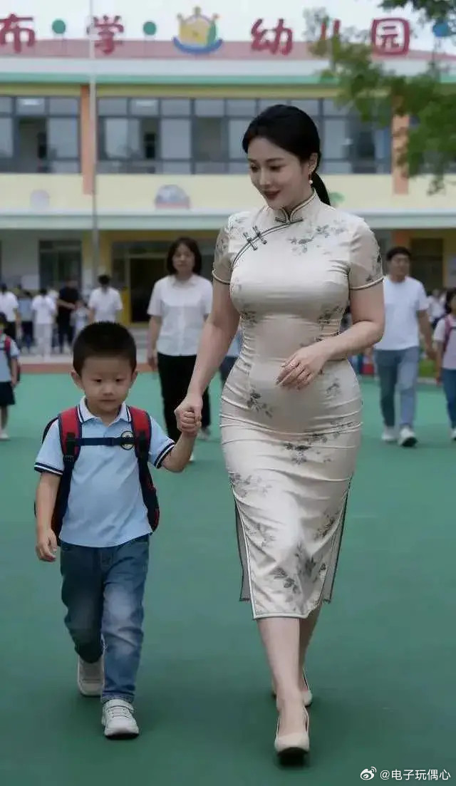 这绝对是我见过最美的宝妈，一脸福相，体态丰腴，风韵犹存！
