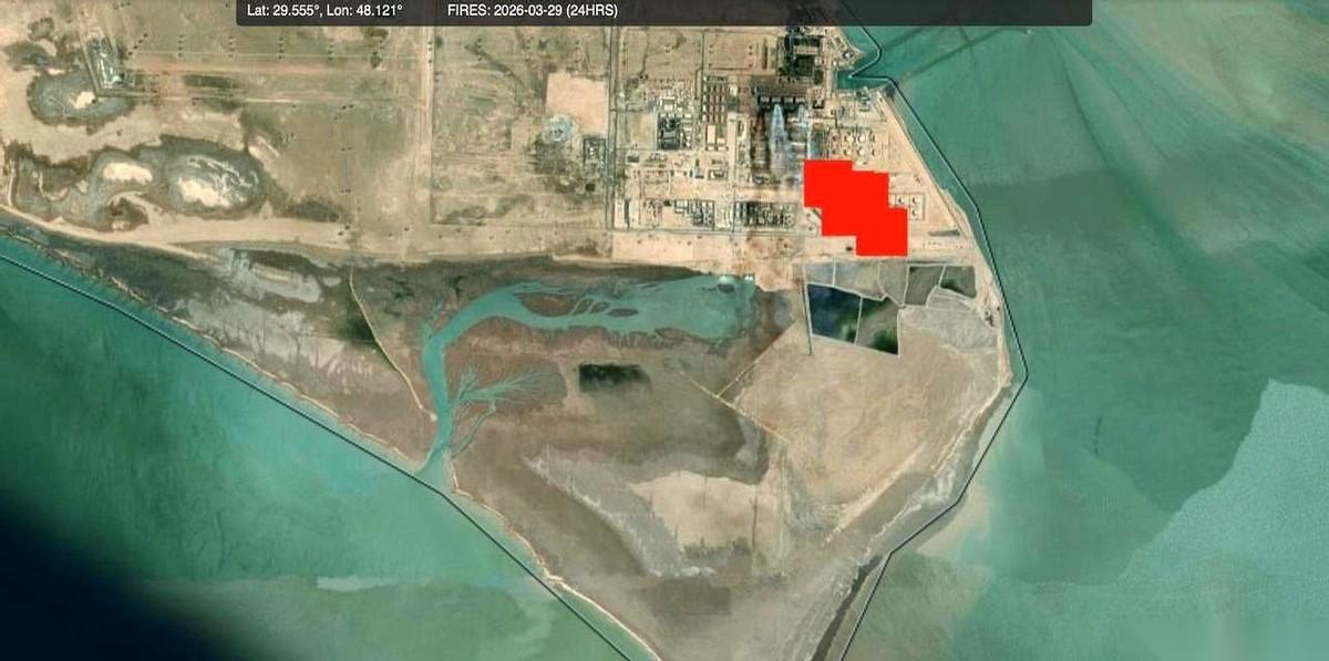 一个太空里的热信号，是第一声警报。紧接着，科威特电力部发了通报：国内最大的“多