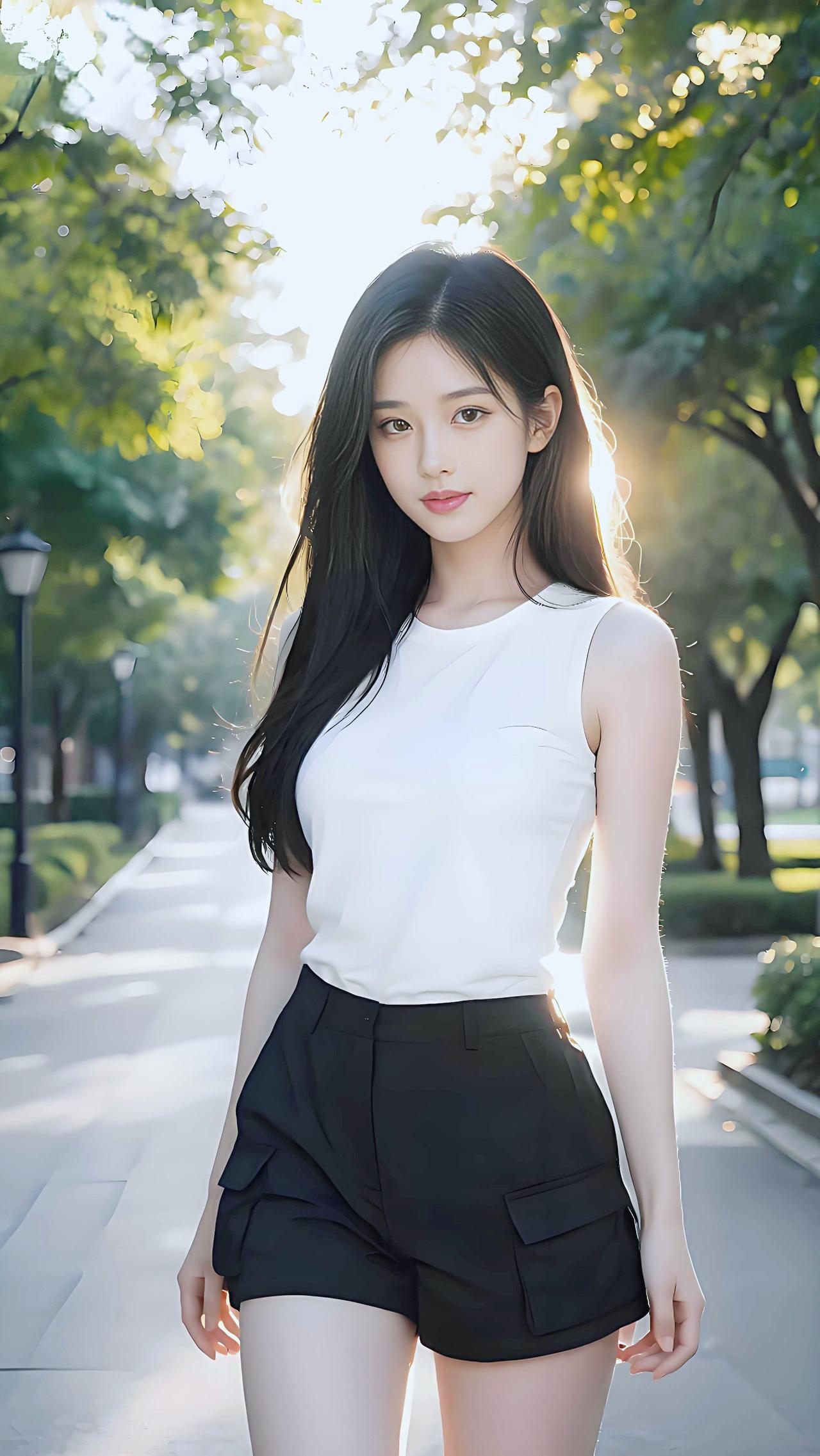 林荫道上的光影，把日子过成了诗📸