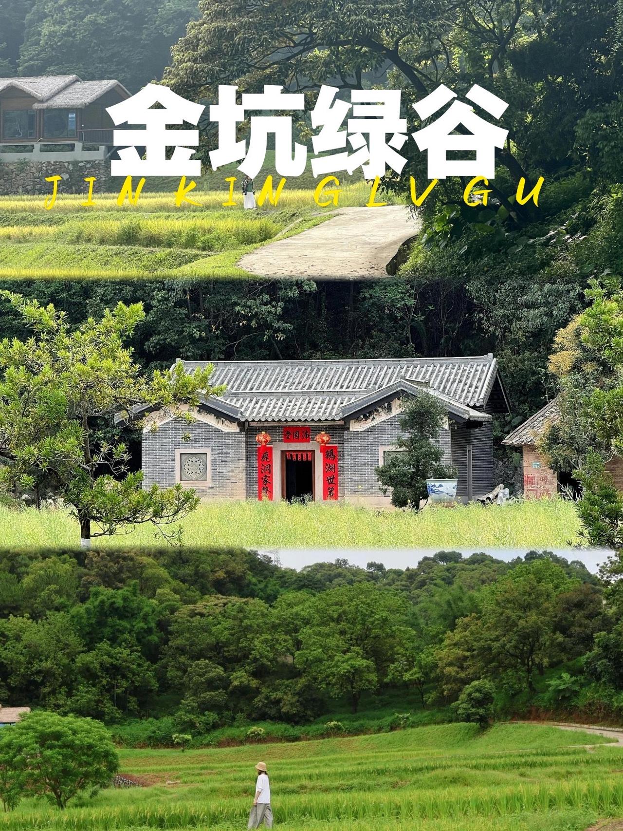 佛山出发1h直达！广州免费田园秘境金坑绿谷，遛娃拍照一日攻略周末想逃离城市喧