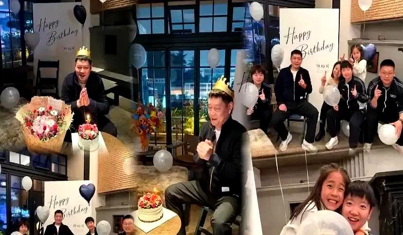 莎莎把生日歌唱足三遍，邱导脸皱成包子褶，手偷偷往蜡烛伸了这丫头非要按着邱