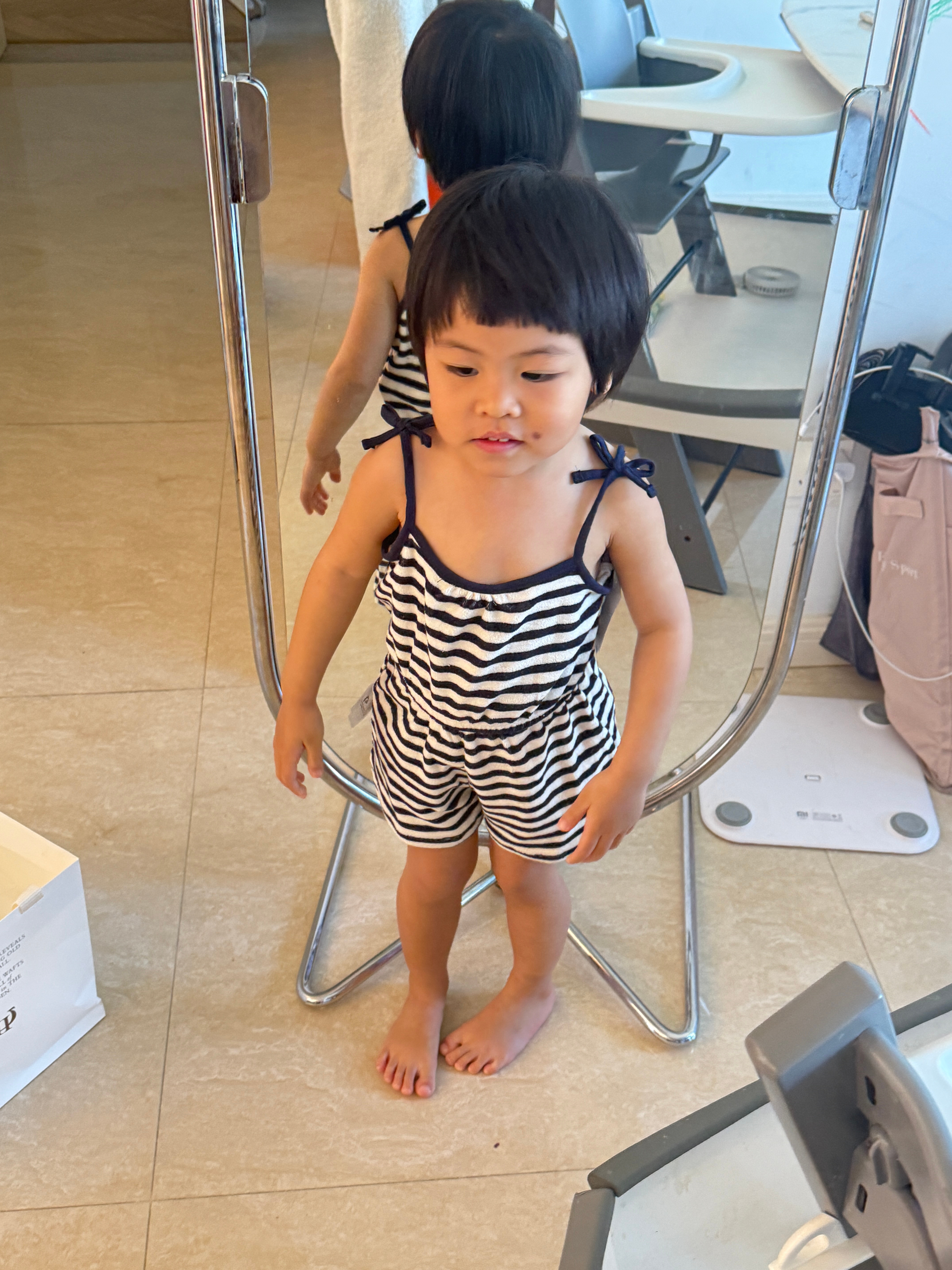 为清迈之行购买的清凉夏装到了带娃随手拍