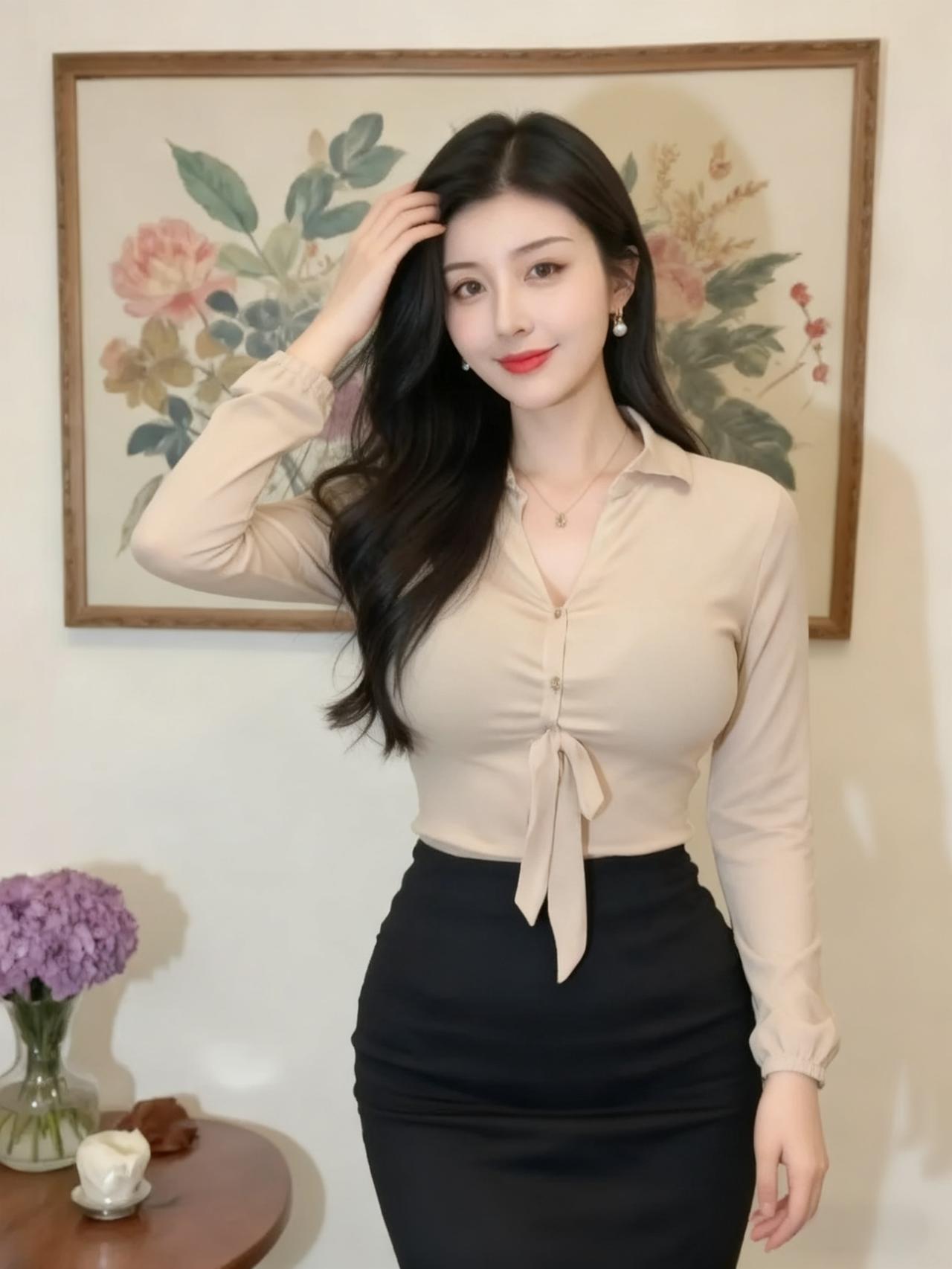 迷人微笑，性感身材，魅力无限！