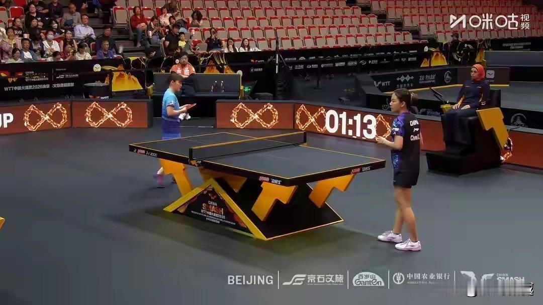 陈幸同3-0大藤沙月、将同桥本帆乃香争夺女单四强中国大满贯赛女单争八强比赛中