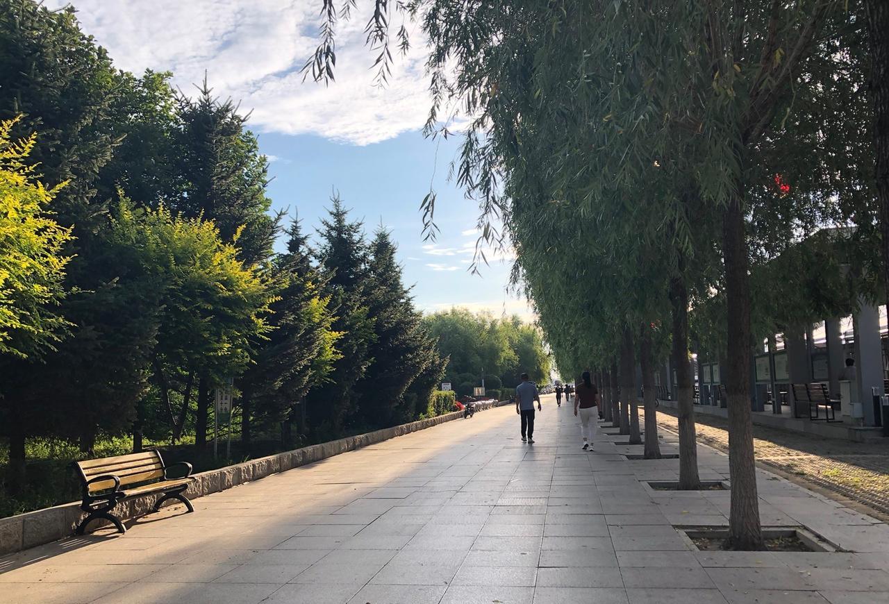 跑了一公里，用很慢的速度，还累得我呼哧带喘。今天决定去跑步。不求跑多远，不求跑