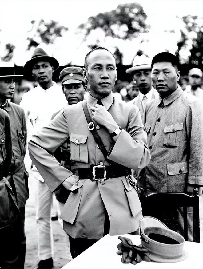 1927年北伐前线蒋介石原版纪实照