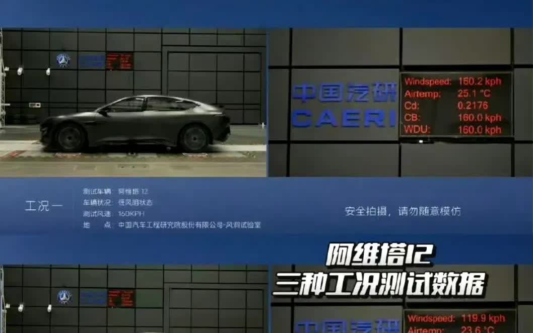 阿维塔这次风阻测试彻底揭开了有些博主颠倒黑白的嘴脸。比如说速度越快，风阻系数
