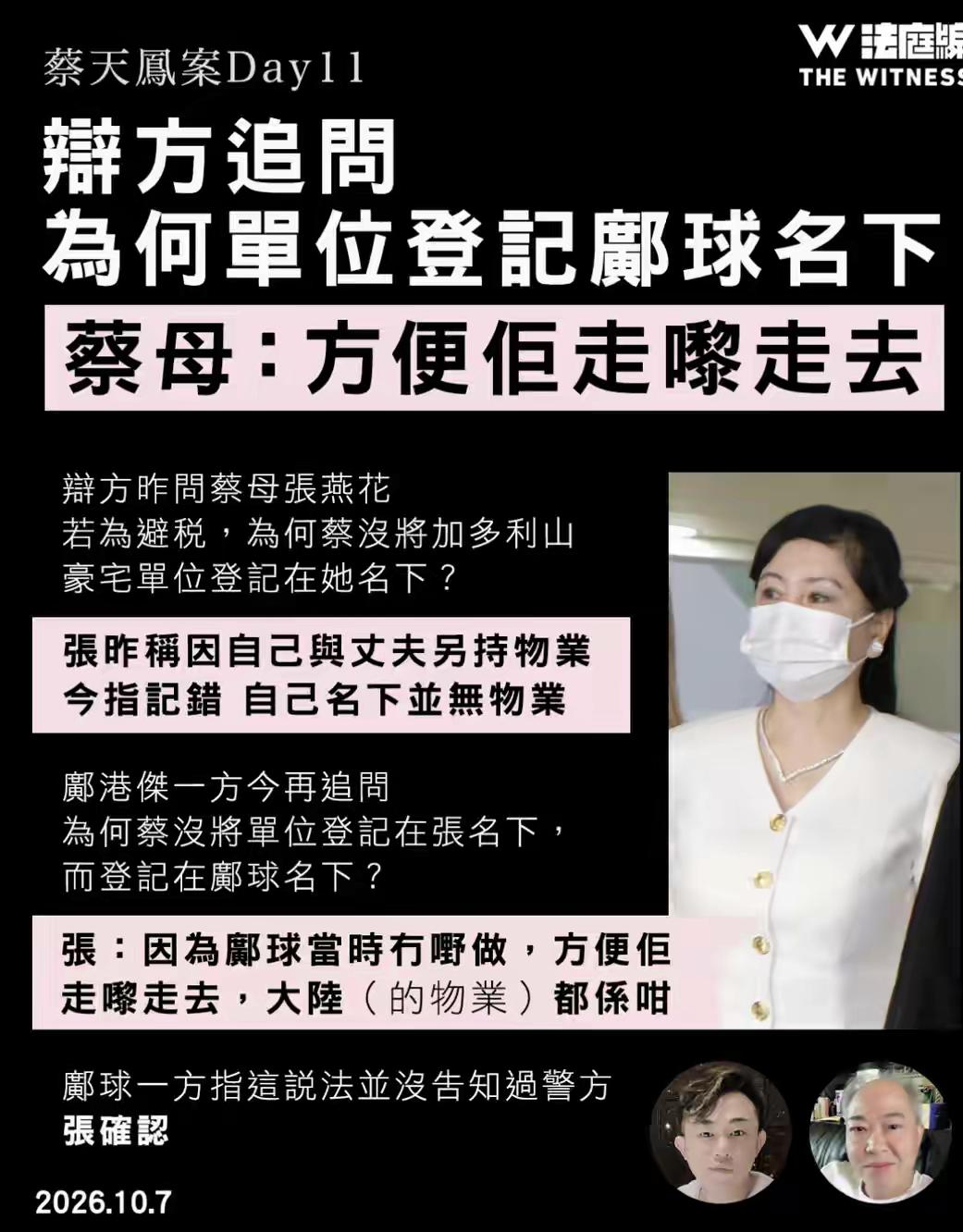 蔡天凤二婚前拥有的钱，大概率不是她本人的，或者她无法决定怎么花，不然也不会买房子